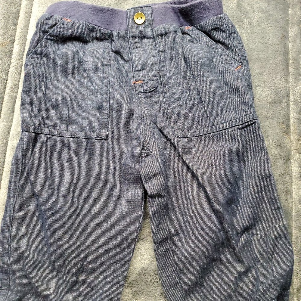 Baby Denim Jeans 6–9M Lightweight Elastic Waist 100% Cotton Unbranded Pants